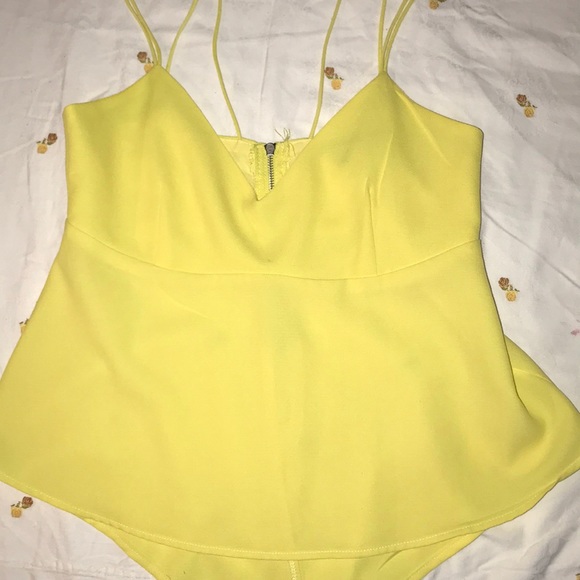 Yellow double strap top - Picture 3 of 5